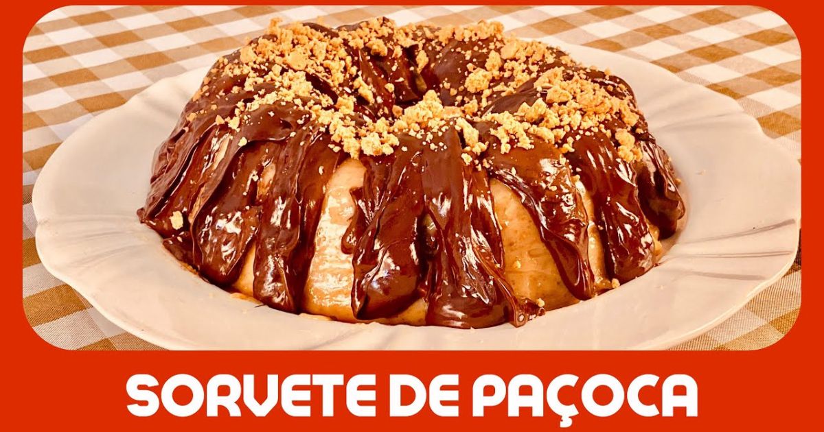 Sorvete de Paçoca Fácil e Delicioso